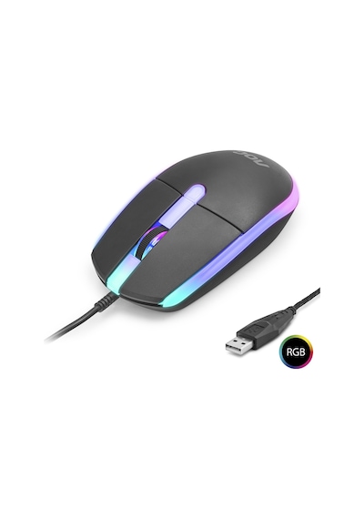Gaming Mouse Optik 1200 Dpi Usb Rgb - Siyah Gm150b/la Diğer