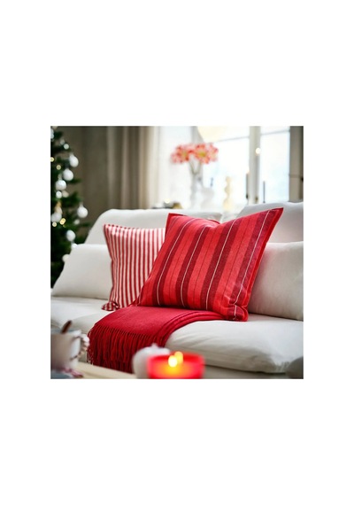 Ikea Vınterfınt Yastık Kılıfı 50 X 50 Cm Kırmızı - Kahverengi Kırmızı Çok Renkli