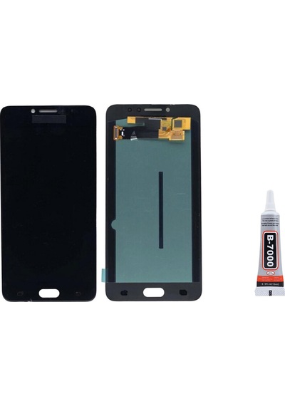 Samsung C7 Pro C7010 Siyah Uyumlu Ekran Lcd Dokunmatik B7000 15ml Yapıştırıcı İle Beraber Yc
