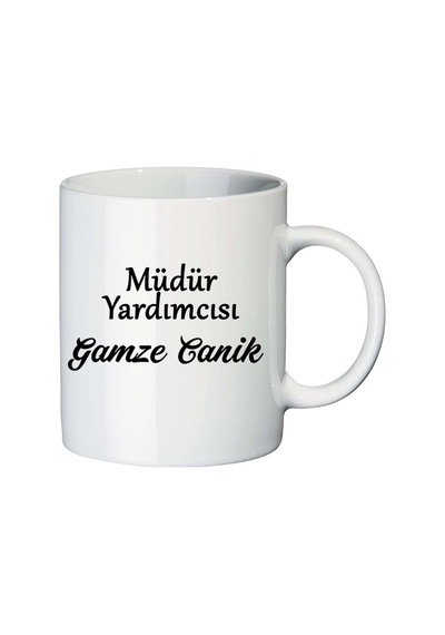 Bayan Müdür Yardımcısına Hediye Kupa Bardak