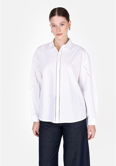 Colin's Colins Regular Fit Shirt Neck Düz Kadın Beyaz Uzun Kol Gömlek Cl1073690 Q1.v1 Wht Beyaz Colin's Colins Regular Fit Shirt Neck Düz Kadın Beyaz Uzun Kol Gömlek Cl1073690 Q1.v1 Wht Beyaz