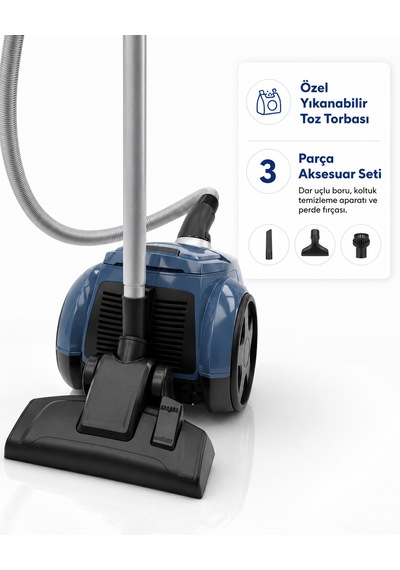 Lura 156N 750 W Toz Torbalı Elektrikli Süpürge