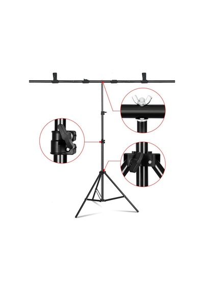 Deyatech T Stand ve 100 x 200 CM PVC Fon