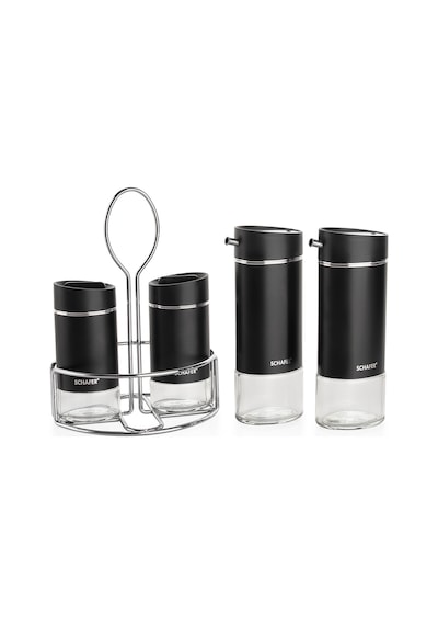 Schafer Silver Touch Yağlık+sirkelik Seti-5 Parça-siyah