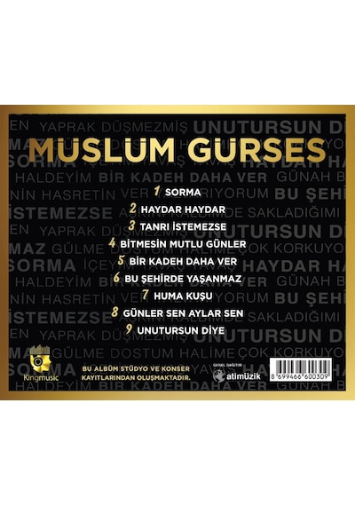 Müslüm Gürses - Sorma Cd