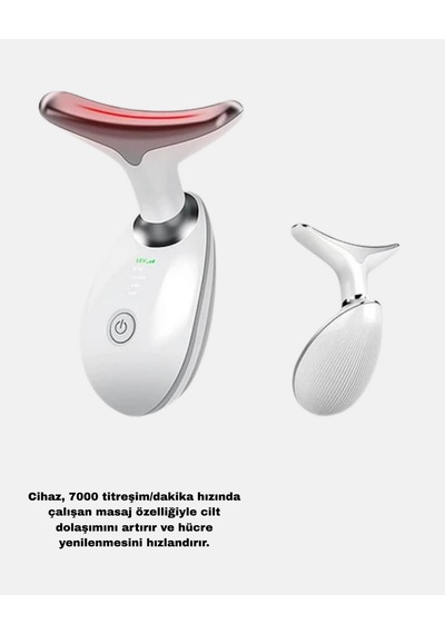 Ems - 286 - Mikro Akım Yüz Ve Boyun Sıkılaştırıcı Cihaz 7000 Vpm Titreşim - Csmo-tex - Isı Terapili Krem