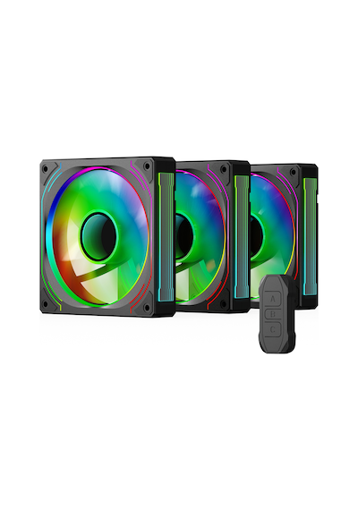 Gamepower Glacia 120 Infinity Argb 3'lü Fan Seti + Hub Kit