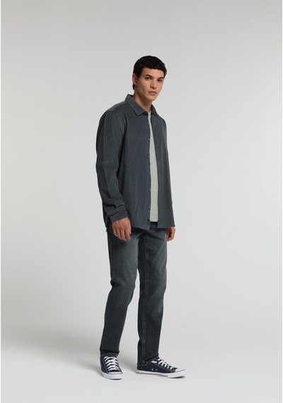 Colin's Colins Regular Fit Shirt Neck Düz Erkek Yeşil Uzun Kol Gömlek Cl1083257 Q1.v2 Pgr