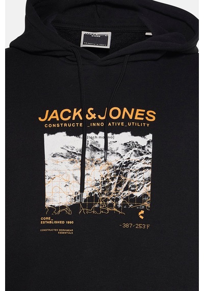 Jack & Jones Erkek Sweat 12284474 Siyah Siyah