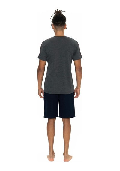 U.s. Polo Assn. Erkek Yuvarlak Yaka Pijama Şort Takım Antrasit 2xl