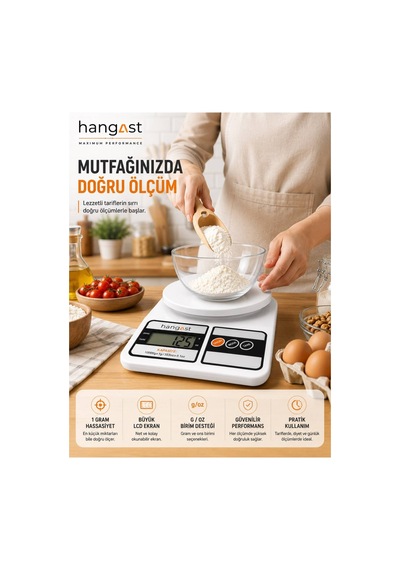 Dijital 10kg Hassas Mutfak Tartısı Lcd Ekranlı Mutfak Terazisi Diğer
