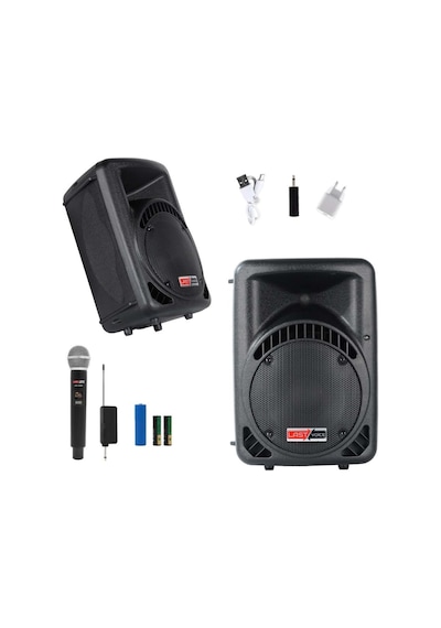 Lastvoice Ample-12ap Taşınabilir Seyyar Portatif Mikrofonlu Elektrikli Ses Sistemi Hoparlör 800 Watt