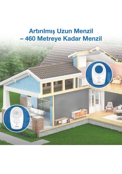 Vtech Artırılmış Menzile Sahip Sesli Bebek Monitörü - Dm1111