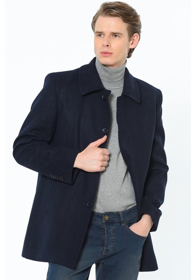 Plt8206 Dewberry Erkek Palto-lacivert Lacivert