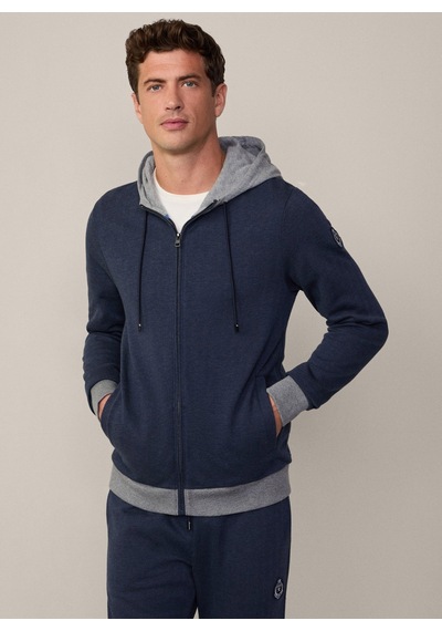 Hackett Koyu Lacivert Erkek Pamuklu Sweatshirt Hm581287