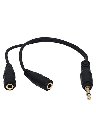 Powermaster 3.5 Mm Erkek-2 Stereo Dişi Kulaklık Çoklayıcı Kablo