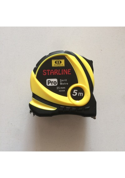 Starline 5 25 Mm Yüksek Kalite Pro Çelik Şerit 5 Metre