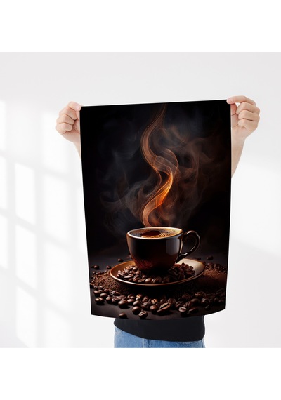 Kahve Posteri Çerçevesiz Poster - Dijital Baskı - Kahve Temalı Poster