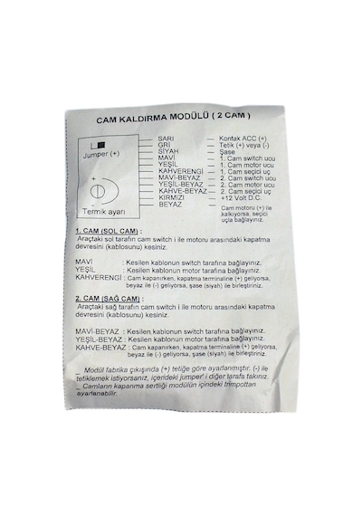 Kgn Cam Kaldırma Modülü - 2 Cam 0204002