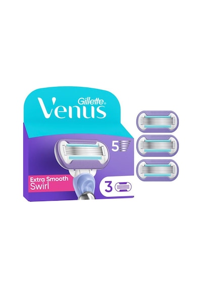 Gillette Venus Extra Smooth Kadın Bıçakları, 3 Yedek Kartuş