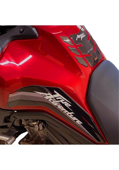 GP Kompozit Honda Africa Twin CRF1000L Adventure 2016-2019 Uyumlu Tank Pad Seti Mavi