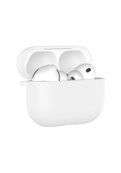 Apple Uyumlu AirPods Pro 3 İle Kılıf Standart Yumuşak Silikon Case Beyaz