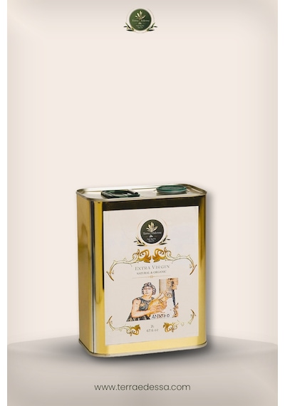 Terra Edessa Olio High Quality Olive Oil Erken Hasat Natürel Sızma Zeytinyağı - 2 Litre - Mezopotamya'nın Bereketli Lezzeti
