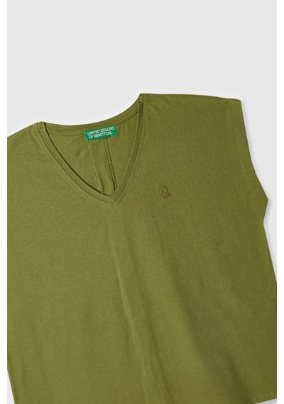 Benetton Kadın Tshirt Yeşil