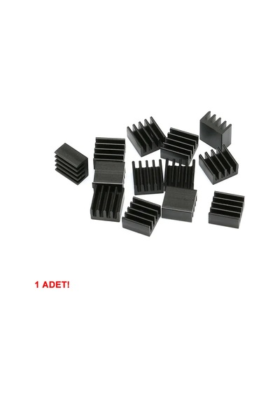 8.8mm X 8.8cm X 5mm Alüminyum Metal Soğutucu Blok Radyatör Amfi Led Entegre Transistor Vga Ram Memo