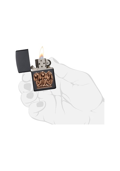 Zippo 218 Three Monkeys Çakmak Çok Renkli