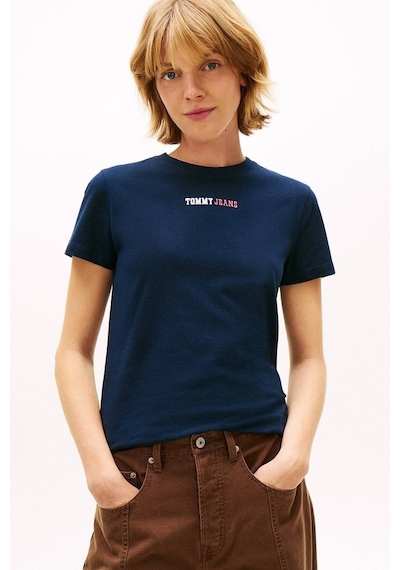 Tommy Jeans Kadın Tişört Dw0dw22277 Lacivert