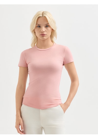 Karaca Kadın Regular Fıt Tişört-pembe 12.25s.06.002 Pembe Karaca Kadın Regular Fıt Tişört-pembe 12.25s.06.002 Pembe