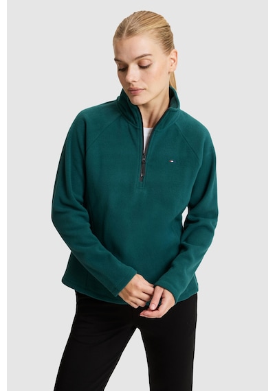 U.S. Polo Assn. Kadın Yeşil Yarım Fermuarlı Sweatshirt 50329013-vr060 Eden Green