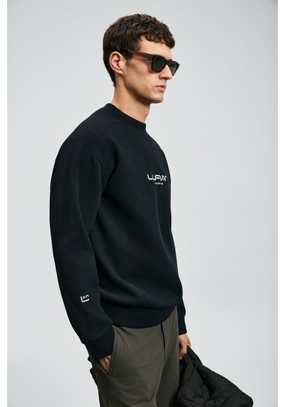 Lufian 112030182 Dark Erkek Sweatshirt Siyah