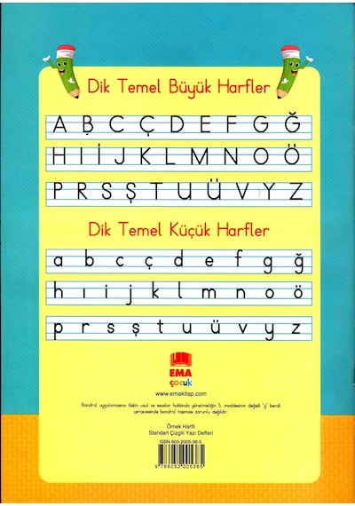 Yeni Dik Yazı Örnek Harfli Yazı Defteri Müfradat 2021