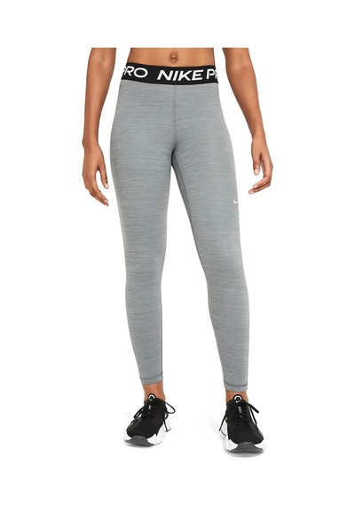 Nike Pro 365 Mid-rise Crop Training Legging Tight Fit Toparlayıcı Gri Siyah Tayt