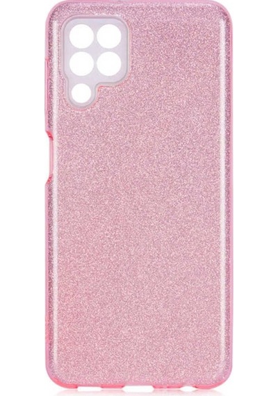 Samsung Uyumlu Galaxy M22 Kılıf Zore Shining Silikon Rose Gold