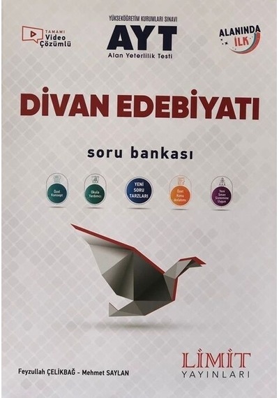 AYT Divan Edebiyatı Soru Bankası  -  Feyzullah Çelikbağ  -  Limit Yayınları