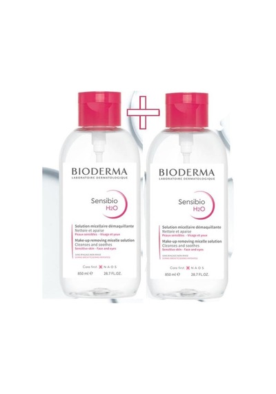 Bioderma Sensibio H2O Misel ve Temizleme Solüsyonu 2 x 850 ML