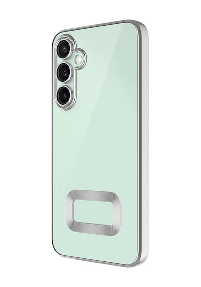 Zore Galaxy Uyumlu S24 Plus Kılıf Kamera Korumalı Logo Gösteren Msra Omega Kapak - Derin Mor Derin Mor