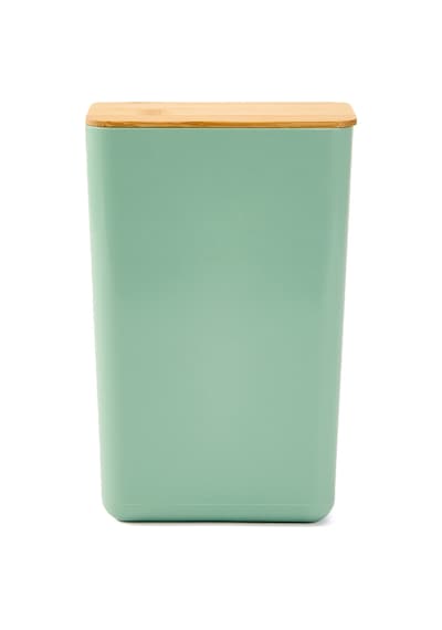 Excellentt Houseware Bambu Kapaklı Erzak Kabı - Yeşil - 13x8x21 Cm Çok Renkli