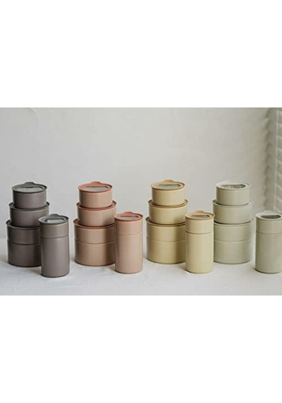 Fika One Seramik Saklama Kabı Gri 200ml D-neone020-07 Diğer