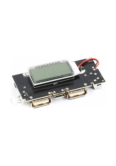 Powerbank Devresi Lcd Ekranlı 5v 1a Dual Usb Çıkış Micro Usb Giriş Lityum Lion 18650 Pil Şarj Mobil