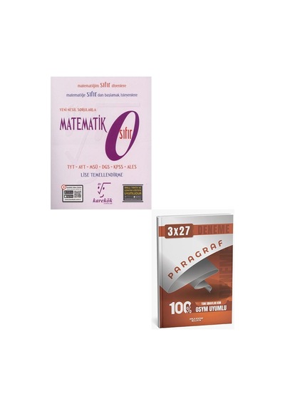 Karekök 2027 Yeni Nesil Sorularla Matematik Sıfır+anla Kazan Paragraf Deneme
