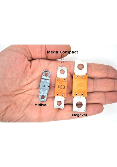 Mega Compact Sigorta Cal.5 Siyah Cal5 Dc Bakır - Mta 0615500 2 - 3 - 5 - 7.5 - 10 -15 - 20 - 25 - 30 - 35