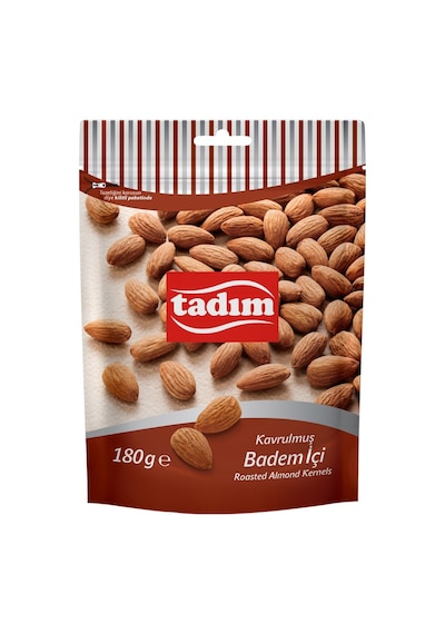 Tadım Badem İçi 180 G - Taze Ve Besleyici Kuru Yemiş - 8 Adet Tarı