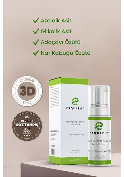 Yüz ve Vücut Temizleme Köpüğü 150 ML - Foaming Deep Cleanser Face