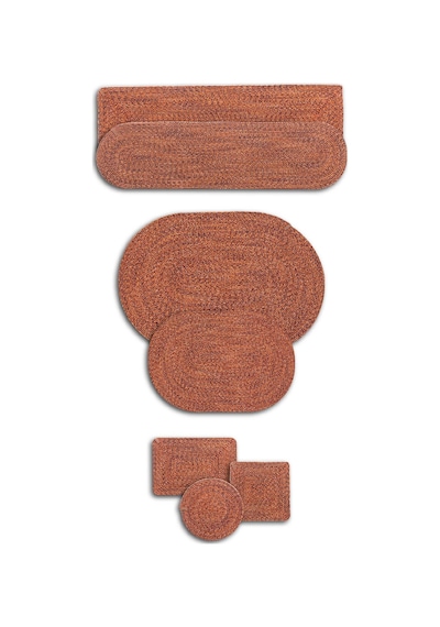 Koza Home Cesta El Yapımı Örgü Kiremit Runner 37x136 4029 Standart