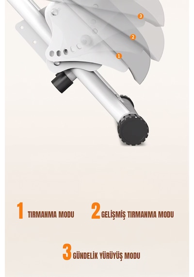 Robo Katlanabilir Dikey Tırmanma Egzersiz Aleti Yeni Versiyon Beyaz