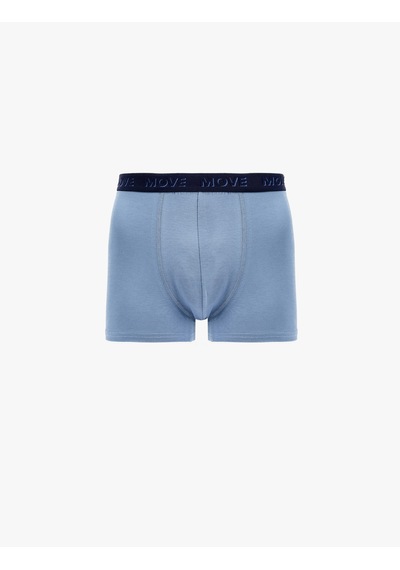 Koton Baskılı Lastik Detaylı Pamuklu 3'lü Boxer Seti Lacivert 7wlm90018mk